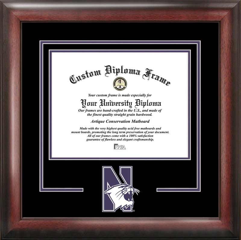 Picture of Campus Images IL971SD Northwestern University Spirit Diploma Frame