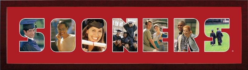 Oklahoma Sooners Spirit Collage Frame