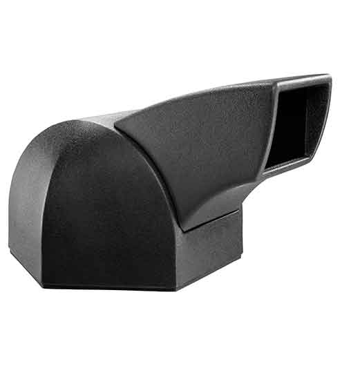 737401 Hex Drive-thru Dome Lid- Black