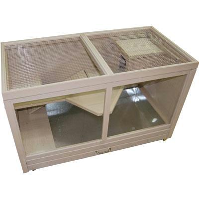 Picture of New Age Pet EHRH00200 Hutch Small Animal Maple