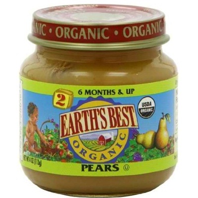Picture of Earths Best Baby Foods BG12459 Earths Best Baby Foods Baby Pear Puree - 12x4OZ