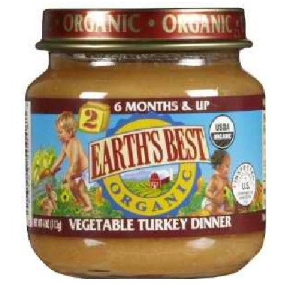 Picture of Earths Best Baby Foods BG12474 Earths Best Baby Foods Baby Veg-Turkey - 12x4OZ