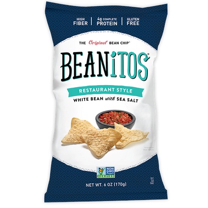 Picture of Beanitos BG10703 Beanitos Wht Bn SeaSalt chip - 6x6OZ