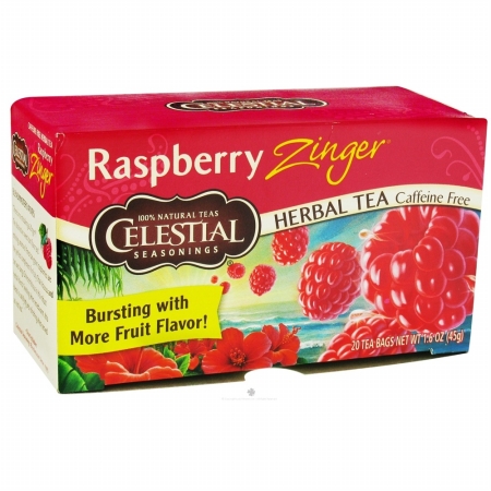 Picture of Celestial Seasonings BG11418 Celestial Seasonings Raspberry Zinger Tea - 6x20BAG