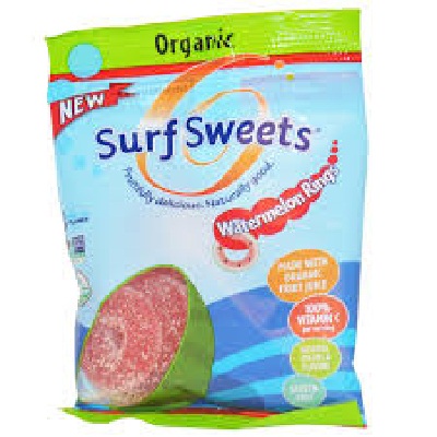 Picture of Surf Sweets BG18728 Surf Sweets Watermelon Rings - 12x2.75OZ