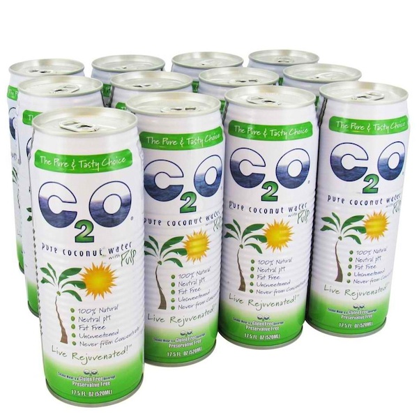 Picture of C2O BG11221 C2O Pure Coconut Water with Pulp - 12x17.5OZ