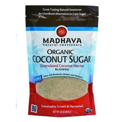 Picture of Madhava Honey B05472 Madhava Blonde Coconut Sugar - 6x16 Oz
