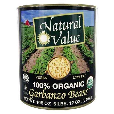 Picture of Natural Value BG16220 Natural Value Garbanzo Beans - 6x108OZ