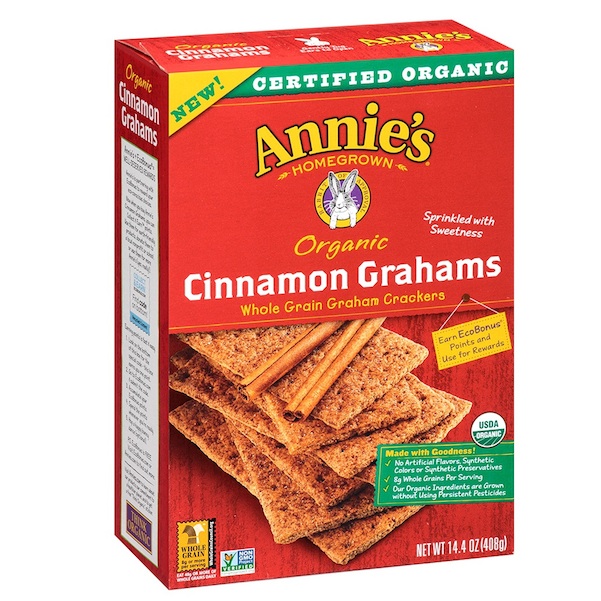 Picture of Annies Homegrown BG10258 Annies Homegrown Cinnamon Grah Crakers - 12x14.4OZ