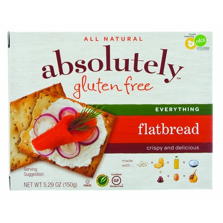 Picture of Absolutely Gluten Free BG10042 Absolutely Gluten Free Flatbrd Everything - 12x5.29OZ