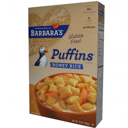 Picture of Barbaras Bakery BG10657 Barbaras Bakery Honey Rice Puffins - 12x10OZ