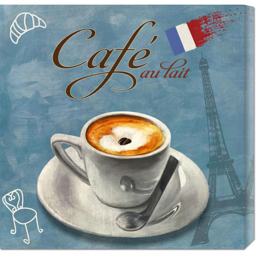 dba American Walls  Skip Teller 'Cafe au lait' Stretched Canvas - Bentley Global Arts GCS-378910-2424-142