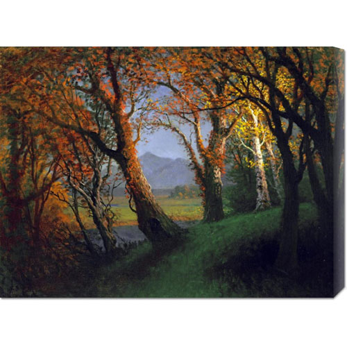 Picture of Bentley Global Arts dba American Walls GCS-267715-30-142 Albert Bierstadt &apos;Sunset In The Nebraska Territory&apos; Stretched Canvas