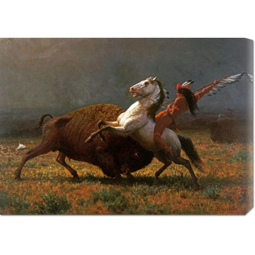 Picture of Bentley Global Arts dba American Walls GCS-267723-30-142 Albert Bierstadt &apos;The Last of The Buffalo&apos; Stretched Canvas