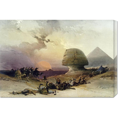 Picture of Bentley Global Arts dba American Walls GCS-268468-30-142 David Roberts &apos;Approach of The Simoom. Desert of Gizeh&apos; Stretched Canvas