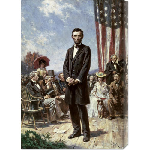 Picture of Bentley Global Arts dba American Walls GCS-277538-30-142 Jean Leon Gerome Ferris &apos;The Gettysburg Address&apos; Stretched Canvas
