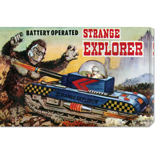 Global Gallery Budget GCS-375912-22-142 Retrotrans Strange Explorer Gallery Wrap Giclee on Canvas Wall Art Print