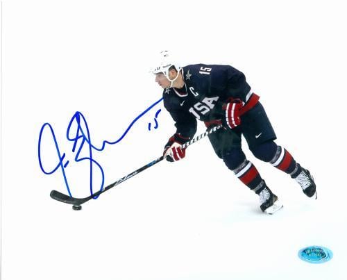 70694 Jamie Langenbrunner Autographed 8 x 10 Photo Team Usa Image No. 1 -  Autograph Warehouse