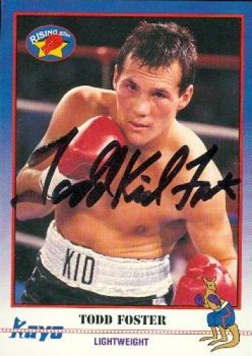 Picture of Autograph Warehouse 70979 Todd Foster Autographed Boxing Card 1991 Kayo No. 102