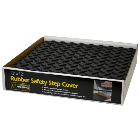 Picture of New Buffalo Corp RSSTEP12BOX Pro-Series Adhesive Rubber Step Cover - 12 x 12 in