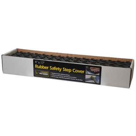 Picture of New Buffalo Corp RSSTEPBOX Pro-Series Adhesive Rubber Step Cover - 4 x 17 in