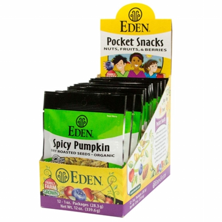 Picture of Eden Foods BPC1025054 Eden Foods Seeds&#44; Pumpkin&#44; Spicy - 12x1 OZ