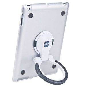 Clear SpinStand  (Gray/Black Ring) for iPad 2, 3 & 4