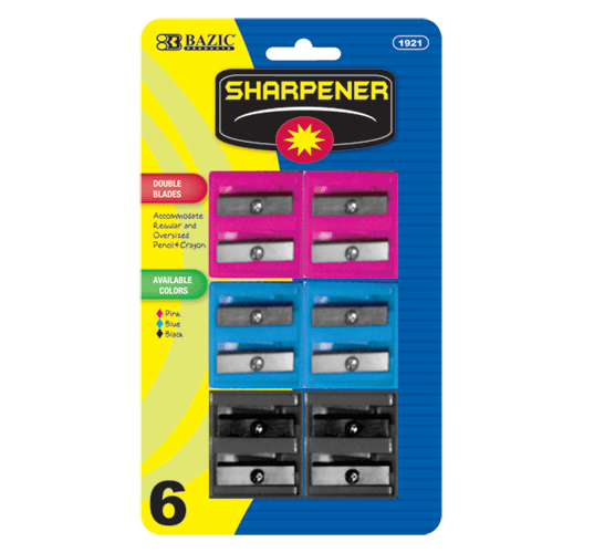 Picture of Bazic 1921  Dual Blades Square Sharpener (6/Pack)  Case of 24