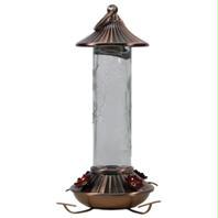 Picture of Audubon-woodlink-Etched Hummingbird Feeder- Bronze-clear 14 Ounce