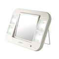 Jerdon Style J1015 5X-1X LED Lighted Makeup Mirrror, White, AC and Battery Powered Jerdon Style J1015 5X-1X LED Lighted Makeup Mirrror, White, AC and Battery Powered