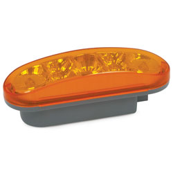 Picture of RoadPro RP6064ASMD LED 6.5 x 2.25 Oval Diamond Lens Sealed Light 7 LEDs- Amber