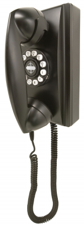 Picture of Crosley CR55-BK Crosley 302 Wall Phone - Black