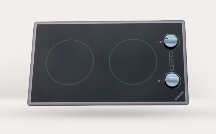 Picture of Kenyon B41710 Cortez 2-burner Cooktop&#44; black with analog control - two 6 .5 inch 120V UL