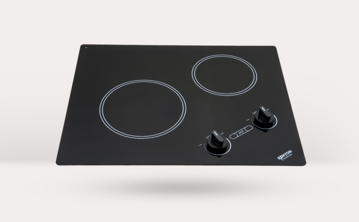 Picture of Kenyon B41694 Arctic 2-burner Cooktop&#44; black with analog control - 6 .5 & 8 inch 208V UL