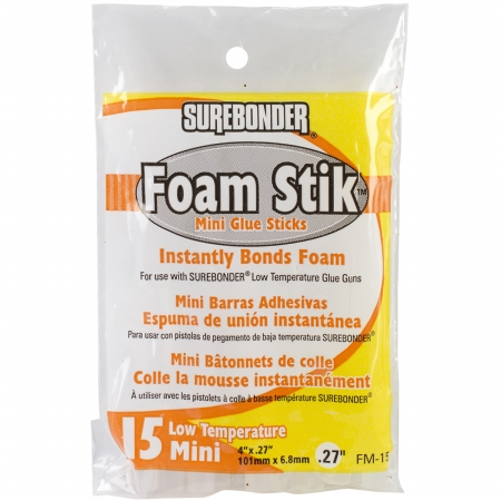 Picture of FPC FM-15 Foam Safe Mini Glue Sticks 15-Pkg-