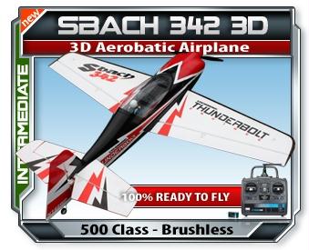 Park Flyers 2921 Sbach 342 3D Aerobatic 500 Class Electric RC Plane