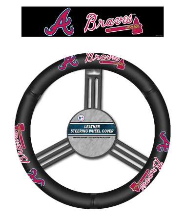 Picture of Fremont Die Atlanta Braves Leather Steering Wheel Cover
