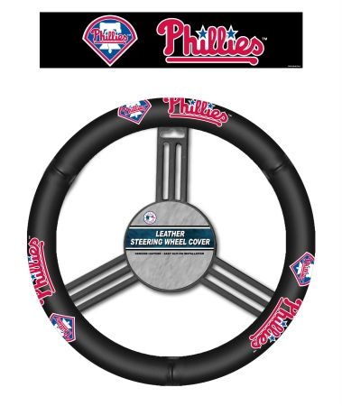 Fremont Die Philadelphia Phillies Leather Steering Wheel Cover
