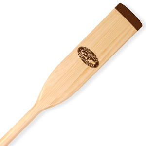 Crooked Creek Paddle  Wood Oar, 6.5 ft - Varnished with grip