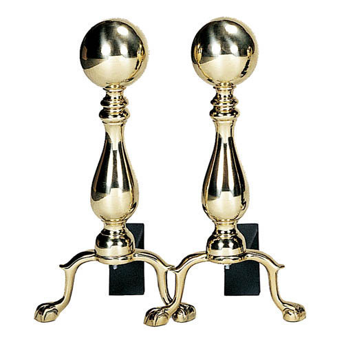 Picture of Import A-9122 Ball Andirons with Short Shank