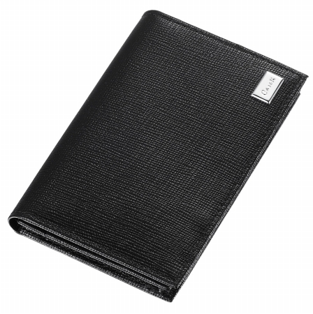 Picture of Caseti CABC004 Caseti Lilah Black Leather Weave Pattern Business Card Holder