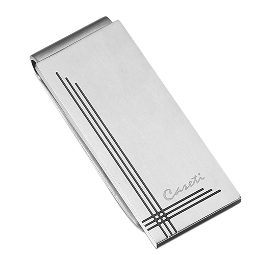 Picture of Caseti CAMC003 Caseti Gatsby Brushed Stainless Steel Money Clip