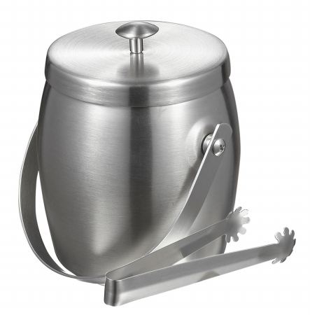 Picture of Visol VAC313 Visol Symon Stainless Steel Double Wall Ice Bucket with Tongs