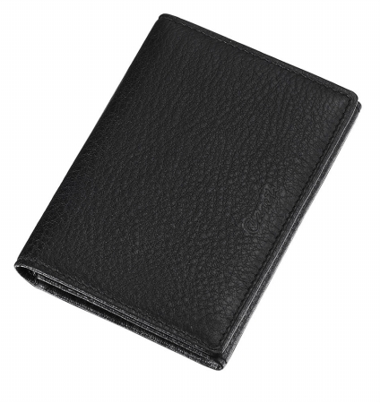 Picture of Caseti CABC002 Caseti Kosmo Textured Soft Black Leather Business Card Holder