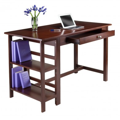 Picture of Winsome 94550 Velda Writing Desk with 2 Shelves