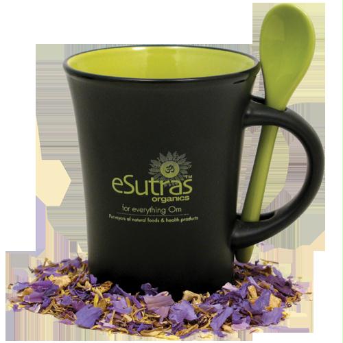 Picture of eSutras Organics 270004 Esutras Spoon Mug - Yellow