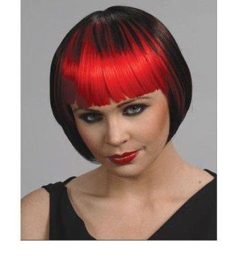 Picture of Alicia International 00156 BKRED 2-TONED PAGEBOY Wig