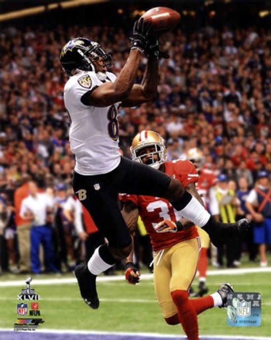 Picture of Photofile PFSAAPP02601 Anquan Boldin Touchdown Super Bowl XLVII Sports Photo - 8 x 10