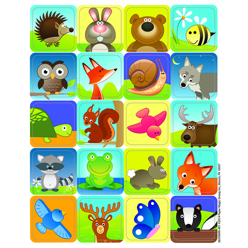 Picture of Eureka EU-655069 Woodland Creatures Theme Stickers