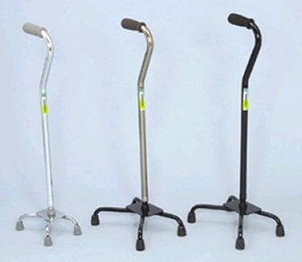 Picture of Essential Medical Supply, Inc W1301S Small Base Quad Cane - Silver